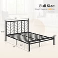 thumbnail image 3 of Costway Full Size Platform Bed with Headboard 11.5" Under Bed Storage Easy Assembly, 3 of 10