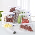 thumbnail image 4 of Food Vacuum Compression Bag Fresh-Keeping Bags With 5 Zipper Clip 1 Pump Kitchen Tool White Pa+Pe Durable Kits Reusable, 4 of 15