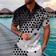 thumbnail image 3 of Cameland Ensemble Estival de Survêtement pour Homme, Chemise Mode Décontractée à Manches Courtes, Blouse et Chemise à Col Rabattu à Manches Courtes, 3 of 5
