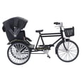 thumbnail image 1 of Modèle de Rickshaw, Design Rétro Modèle de Rickshaw à 3 Roues Aspect Lustré pour Bar Noir,Vert, 1 of 8