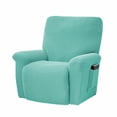 thumbnail image 1 of WRXMIJNHGSA Sofa Cover Under $30 Super Stretch Recliner Cover Recliner Couch Covers Recliner Chair Cover Form Fitted Non Slip Reclining Slipcovers For Standard Large Recliner Soft Thick, 1 of 7