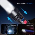 thumbnail image 3 of LED Flashlight Rechargeable Tactical Flashlights High Lumens Super Bright Flashlight Zoomable Waterproof Powerful Flash Lights for Outdoor Emergency Camping Biking, 3 of 7
