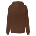 thumbnail image 4 of Timegard Hoodies for Women Drawstring Long Sleeve Sweatshirts Pullover Fall Winter Solid Color Tops, 4 of 5
