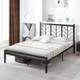 thumbnail image 2 of Costway Queen Size Platform Bed with Headboard 11.5" Under Bed Storage Easy Assembly, 2 of 10