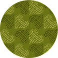 thumbnail image 1 of Ahgly Company Machine Washable Indoor Round Transitional Pistachio Green Area Rugs, 3' Round, 1 of 7