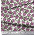 thumbnail image 2 of Soimoi Rayon Fabric Leaves & Floral Block Fabric Prints by Yard 56 Inch Wide, 2 of 3