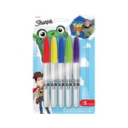 Sharpie Permanent Markers, Toy Story 5 Packaging, Assorted, Fine Point, 5 Count