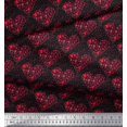 thumbnail image 2 of Soimoi Polyester Crepe Fabric Bird & Heart Print Sewing Fabric Yard 42 Inch Wide, 2 of 3
