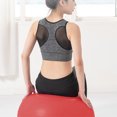 thumbnail image 3 of Exercise Ball - Bender Ball for Stability, Barre, Pilates, Yoga, Balance, Core Training, Stretching and Physical Therapy，red, 3 of 5