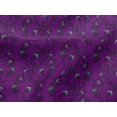 thumbnail image 4 of oneOone Viscose Jersey Fabric Leaves & Floral Block Print Sewing Fabric BTY 60 Inch Wide, 4 of 4