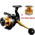 thumbnail image 1 of Double Metal Spools Spinning Fishing Reel Original Spare Spool Fishing Reels Saltwater Carp Feeder Free Metal Spare Spool Reel ,Rigid Aluminum Skeletal Frame, 1 of 6