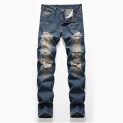 FcBaudy Pantalon Full Length Jeans Homme nouvelle mode avoir des poches Bouton Zipper Personnalité Denim Tendance Jeans Hommes jeans denim