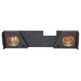 thumbnail image 2 of Boîtier de Caisson de Basses à Double Cab Double 12 Pouces avec Feu Descendant pour 2014-2016 GMC/Chevy, 2 of 4