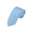 thumbnail image 1 of INSPIRE CHIC Men's Solid Color Narrow Stripes Necktie Graduation Suit Formal Ties Sky Blue, 1 of 5