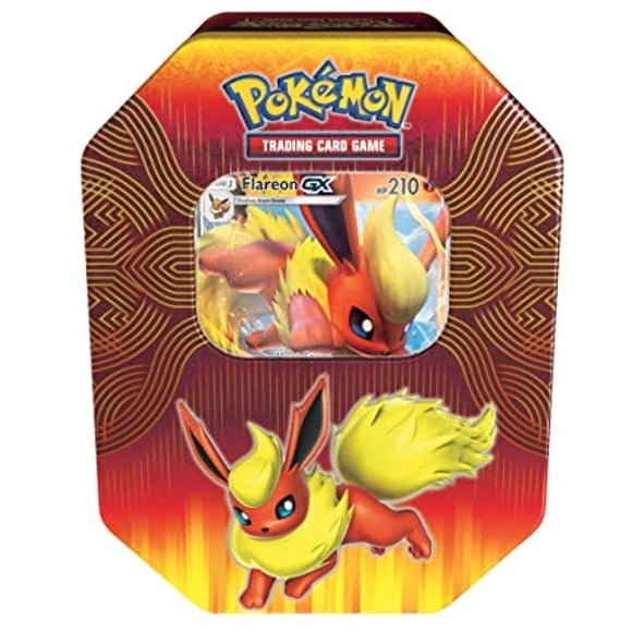 Pokemon JCC : Boîte Métallique Puissance Élémentaire avec Flareon-GX