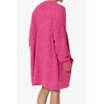 thumbnail image 4 of TheMogan Women's PLUS Loose Fit Popcorn Knit Long Sleeve Pocket Open Sweater Cardigan, 4 of 6