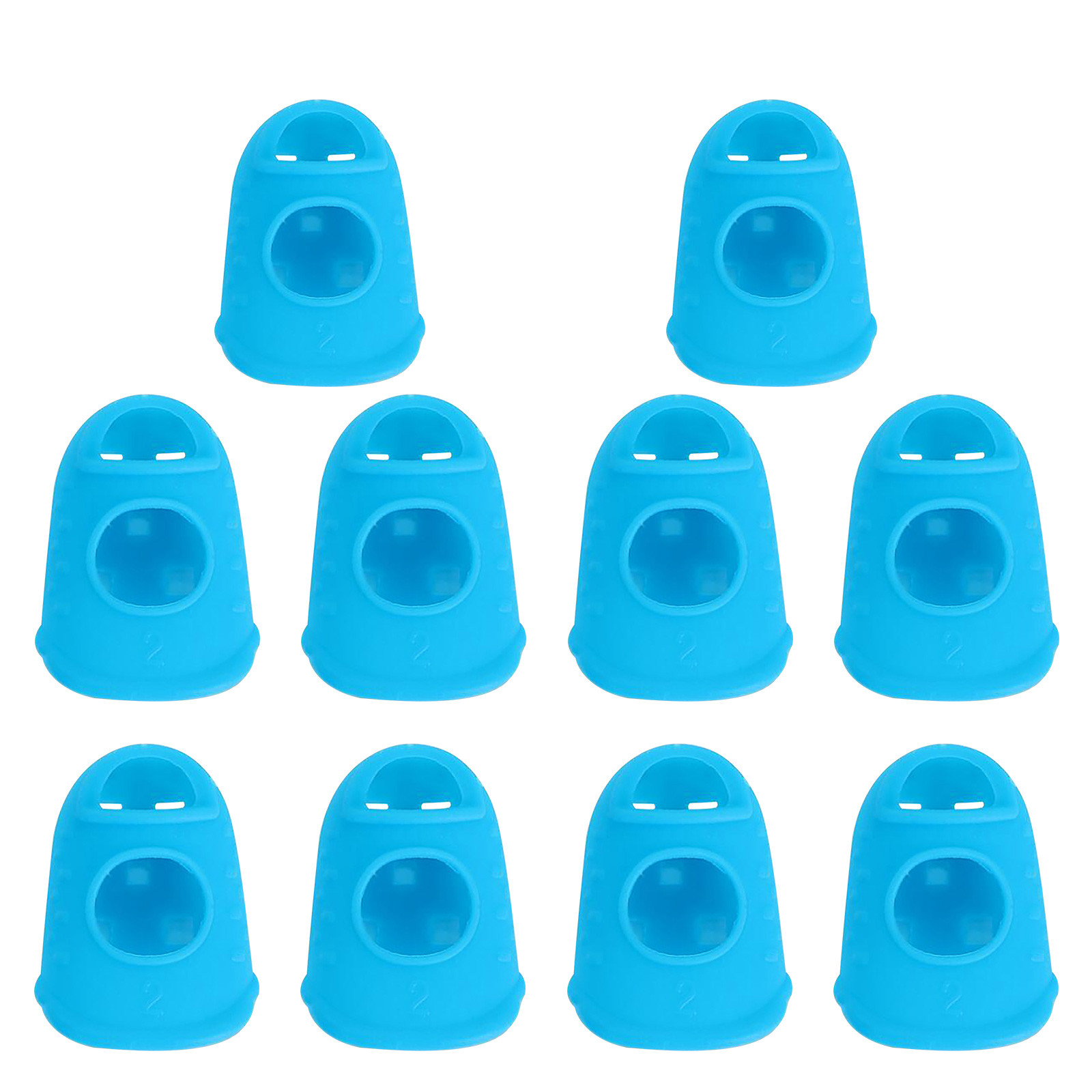 Housse de Protection pour Doigt de Guitare en Silicone pour Enfants et Adultes 10 Pcs