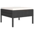 thumbnail image 2 of vidaXL 2 Piece Garden Lounge Set with Cushions Poly Rattan Black, 2 of 3