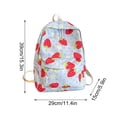 thumbnail image 4 of Meitianfacai Girls Floral Strawberry Pattern Backpack Campus Fashion School Bag Suitable For Junior High School Bags, 4 of 4