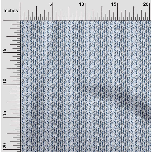 oneOone Cotton Jersey Blue Fabric Abstract Texture Craft Projects Decor Fabric Printed By The Yard 58 Inch Wide