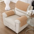 thumbnail image 1 of Aodebiao Premium Lambskin Sofa Armrest & Headrest Cushion Set with Storage Pockets - Waterproof, Scratch-Resistant - Fits Most Chairs (22.5x15 Inches, 6 Colors), 1 of 6