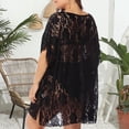 thumbnail image 4 of Robe de Plage à Manches Courtes Unie pour Femmes avec Patchwork, Chemise de Couverture Surdimensionnée, Robe à Manches Courtes pour Femmes, 4 of 4
