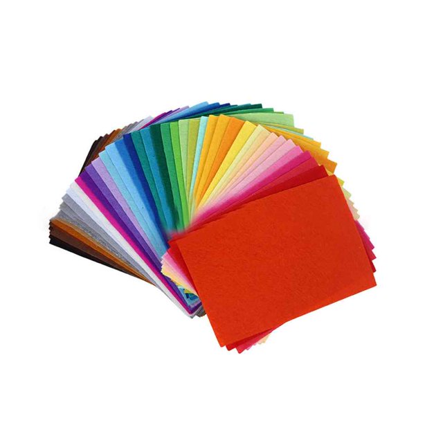 40pcs Mixed Color Soft Nonwoven Felt nonwoven sheets patchwork Fabric Sheets 10x15cm Mixed color DIY Craft Patchwork Cloth Children Kids