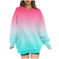 thumbnail image 1 of Meichang Chandail en Molleton Surdimensionné pour Femmes Manches Longues Col Rond Chandails en Molleton Tendance Gris Pull Ample, 1 of 5