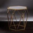 thumbnail image 5 of SEI Furniture Joelle Geometric Accent End Table in Gold, 5 of 5
