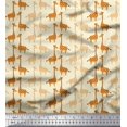 thumbnail image 1 of Soimoi Modal Satin Fabric Giraffe Kids Print Fabric by Yard 42 Inch Wide, 1 of 3