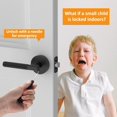 thumbnail image 3 of Poignées de Porte Mates Intérieures Moletées Intimité Poignées de Porte Levier de Porte Robuste pour Chambre Ou Salle de Bain Réversible Sans Clé pour Portes Gauche Droite AM, 3 of 7