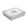 thumbnail image 4 of Rongfmy Cake Pan with Cover Rectangular Stainless Steel Nonstick with Lid DIY Baking Pan 34cmx29cm, 4 of 9