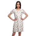 thumbnail image 1 of Moomaya Chemise de Nuit d'Allaitement à Patte de Boutonnage Imprimée pour Femmes, 1 of 5