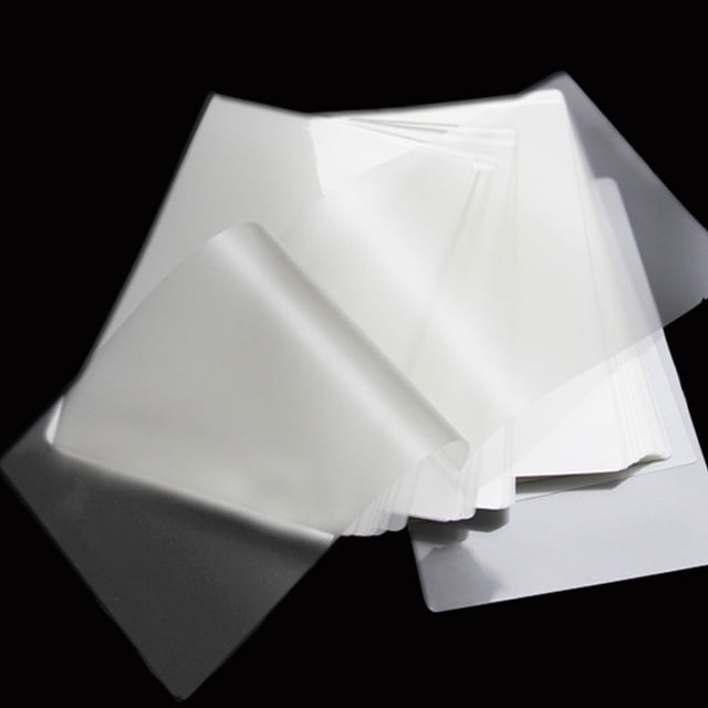 HEATSHAKING 100 Pcs PET Thermal Pouches Clear Waterproof Lamination Cover for Home Office Use