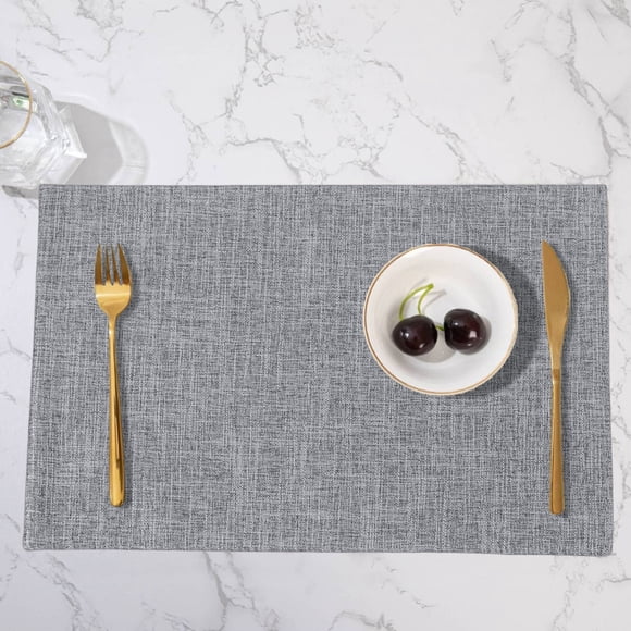 Todays Clearance Deals Prime! Blue Nylon Double-Sided Placemat, 11.81x18.11in Heat-Resistant Table Mat