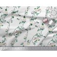 thumbnail image 2 of Soimoi Rayon Fabric Leaves & Peony Floral Decor Fabric Printed Yard 56 Inch Wide, 2 of 5