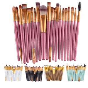 Mtvxesu 20 Pcs Makeup Brush Set Outils Maquillage Kit toilette Laine Make Up Brush Ensemble Vente