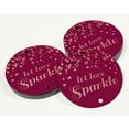 thumbnail image 3 of Inkdotpot Rose Gold Foil Paper Hang Tags Let Love Sparkle Wedding Favor Tags 50 Pieces, 3 of 6