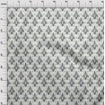 thumbnail image 3 of oneOone Polyester Lycra Fabric Diamond & Swirl Ikat Printed Fabric 1 Yard 56 Inch Wide, 3 of 4