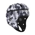 thumbnail image 4 of DYNWAVECA Rugby Helmet Scrum Cap Football Helmet for Goalkeeper Hat Gift Flag Football Black White, 4 of 10
