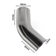 thumbnail image 4 of Versatile Stainless Steel Elbow 45° Bend Exhaust Pipe Polished 19-51Mm For Forming Or Repairing Pipes In Automotive Exhaust Tool, 4 of 8