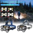 thumbnail image 1 of Lampe Frontale Rechargeable pour le Camping et la Randonnée - Lampe Frontale USB avec Faisceau de 200 m, Étanche, Serre-Tête Ajustable pour le Travail Extérieur et la Course, 1 of 4