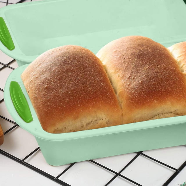 Rvkxad Non-Stick Silicone Loaf Pan, 11.4x5.3 Inch Bread Pan for Baking Quiche Meatloaf, Bakeware, Kitchen Pan