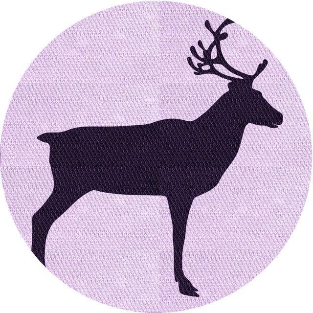 Ahgly Company Tapis de Zone Rond d'Intérieur Lavable à la Machine, Transitionnel, Fleur Violet Violet, 5 Pieds Rond