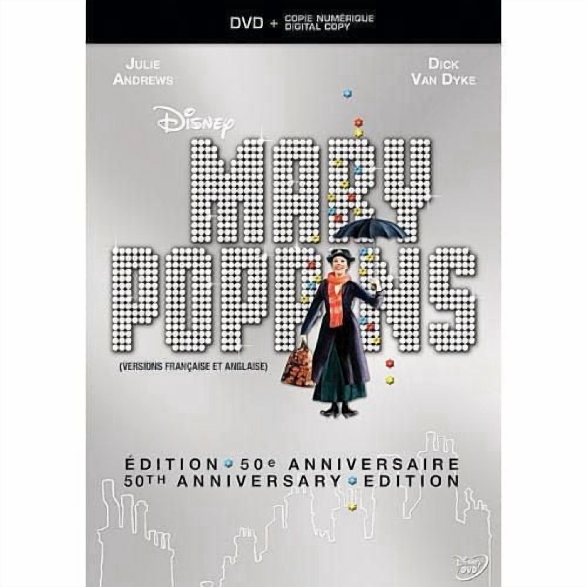 Mary Poppins (Édition 50e Anniversaire) (DVD + Copie Numérique) (Bilingue)