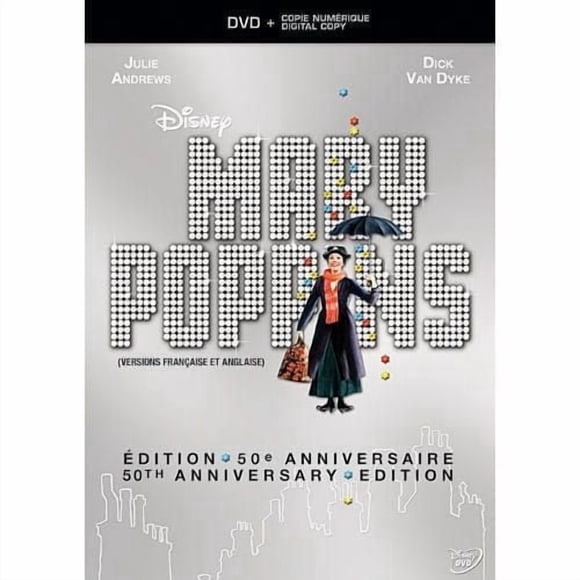 Mary Poppins (Édition 50e Anniversaire) (DVD + Copie Numérique) (Bilingue)