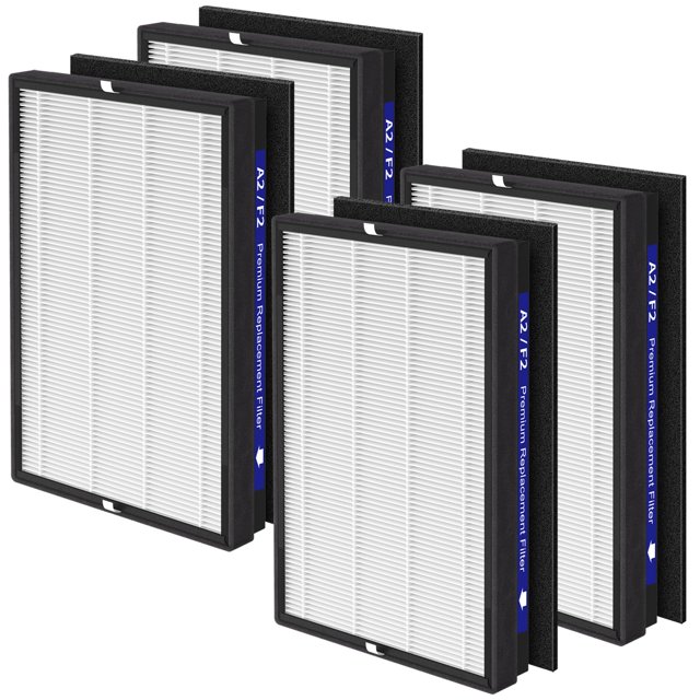 Lot de 4 Filtres de Remplacement A2 F2 True HEPA Compati