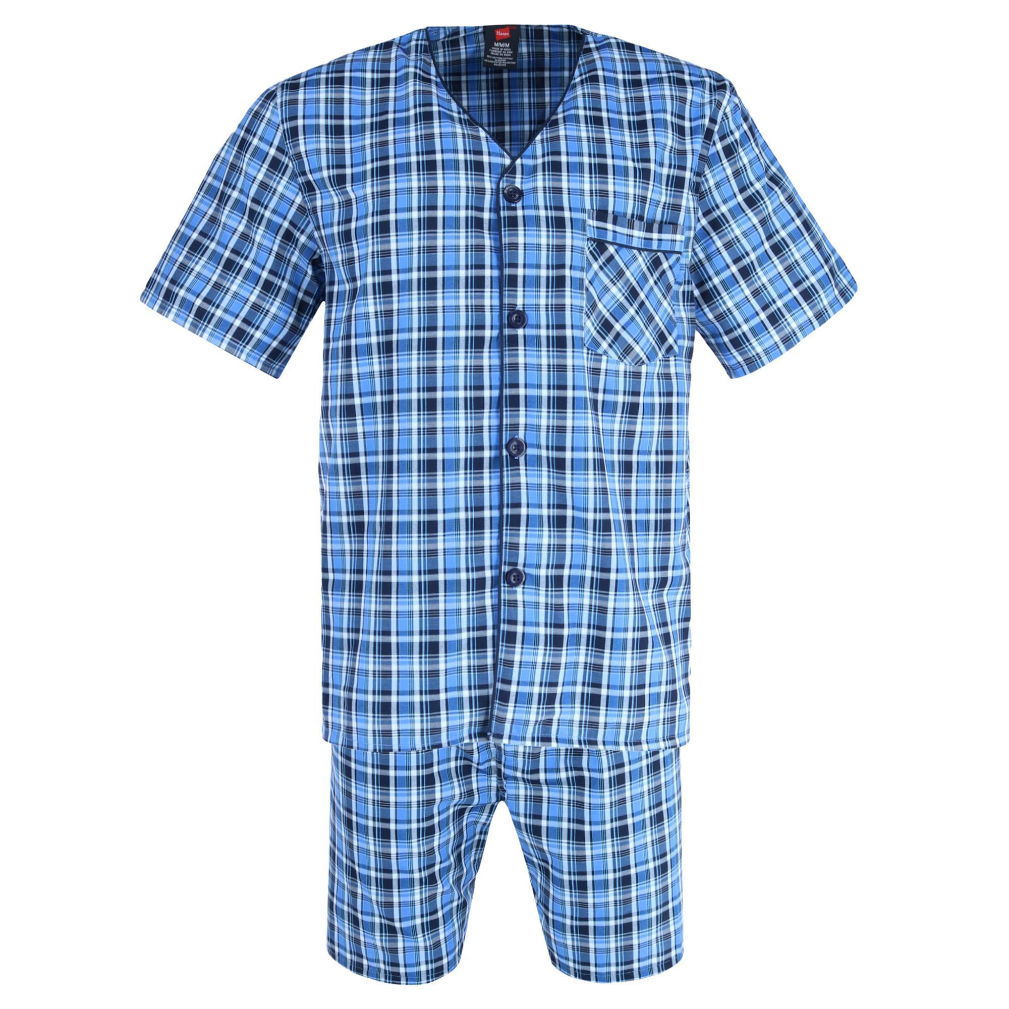 Hanes Ensemble de Pyjama à Manches Courtes et Jambes Courtes (Hommes Grande Taille)