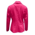 thumbnail image 4 of Grrvtrz Womens One Button Blazer Lightweight Office Work Suit Jacket Stretch Lapel Collar Long Sleeve Jacket with Pockets, 4 of 5