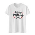 thumbnail image 4 of EQWLJWE Femmes Tops Oversize Graphique Print Tee Shirt en Vrac Manches Courtes Col Rond Épaule Décontractée Tee-Shirt Dégagement, 4 of 7